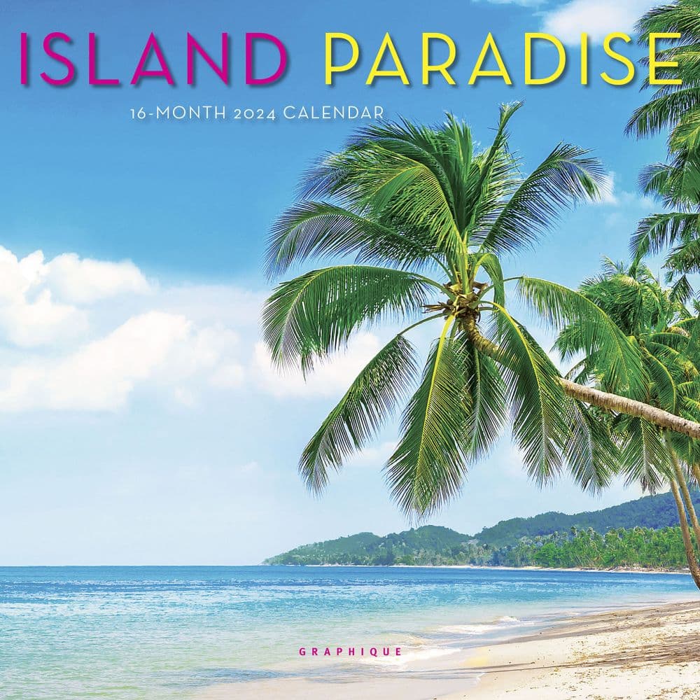 Island Paradise 2024 Mini Wall Calendar