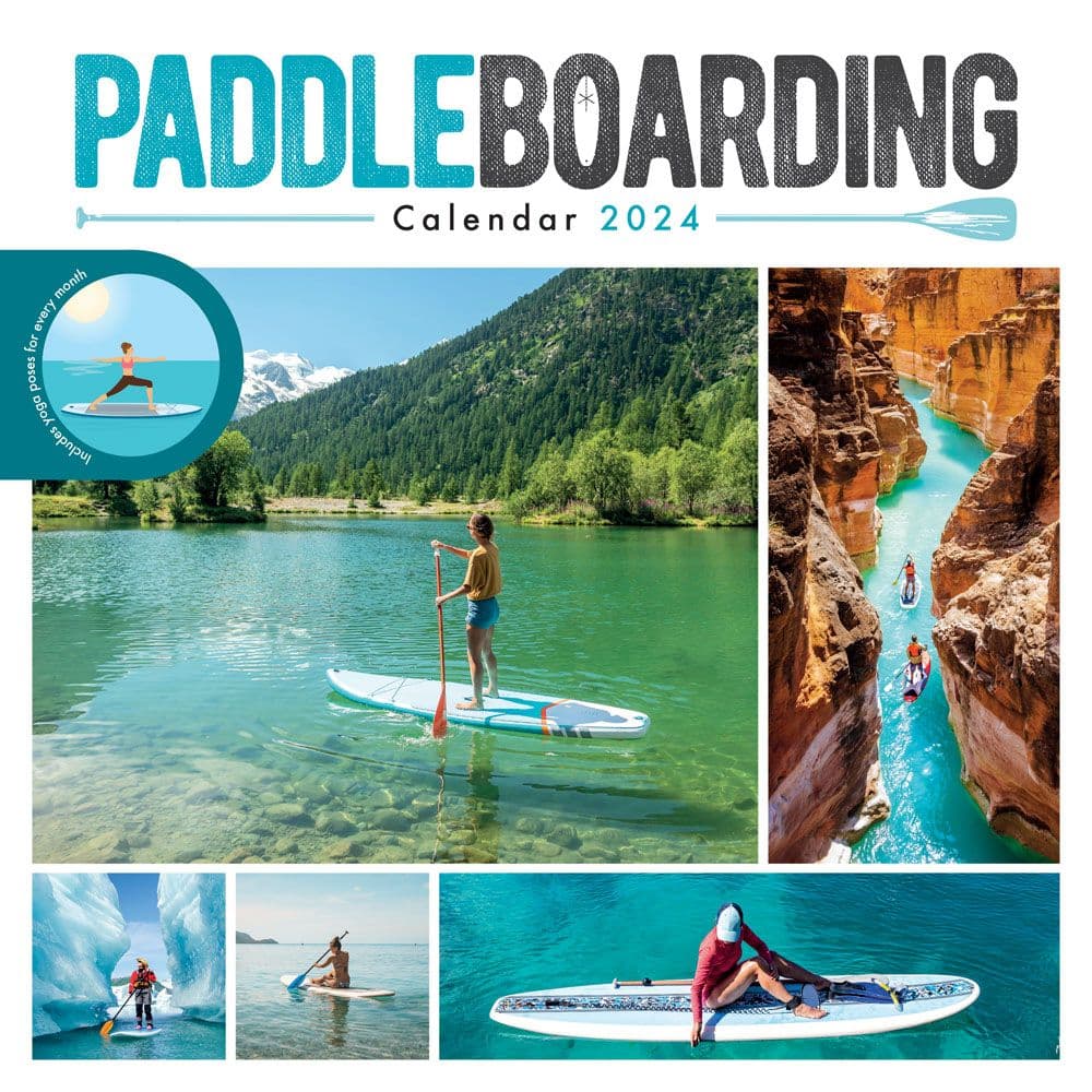 Paddleboarding 2024 Wall Calendar