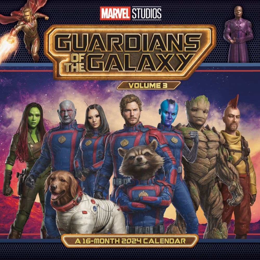 Guardians of the Galaxy Volume 3 2024 Wall Calendar