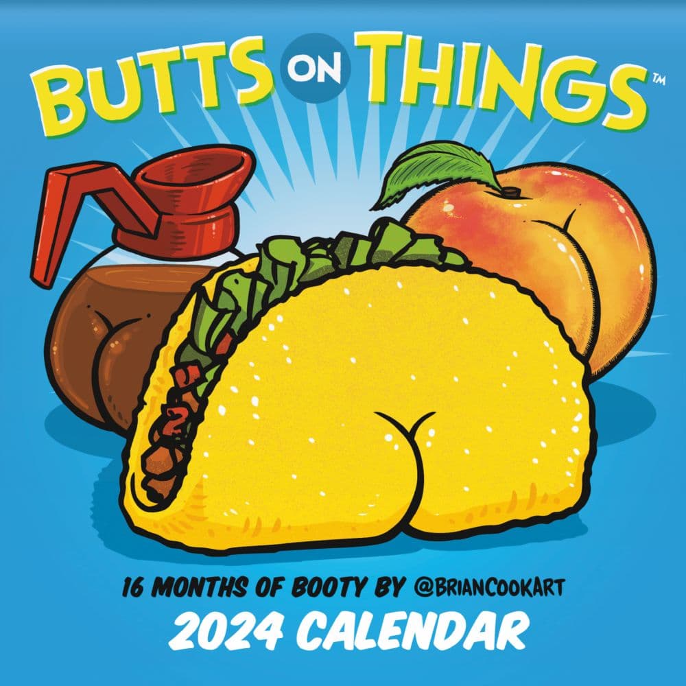 Butts on Things 2024 Wall Calendar