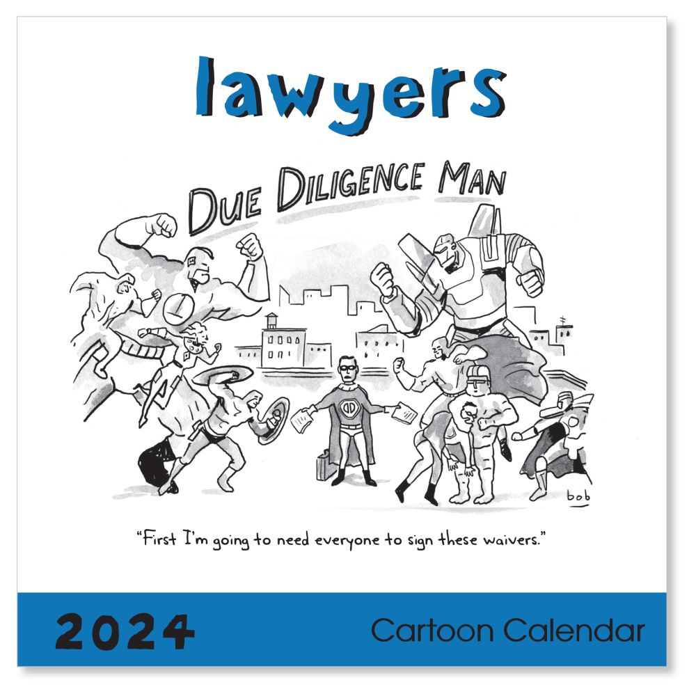 Lawyers Cartoons 2024 Wall Calendar